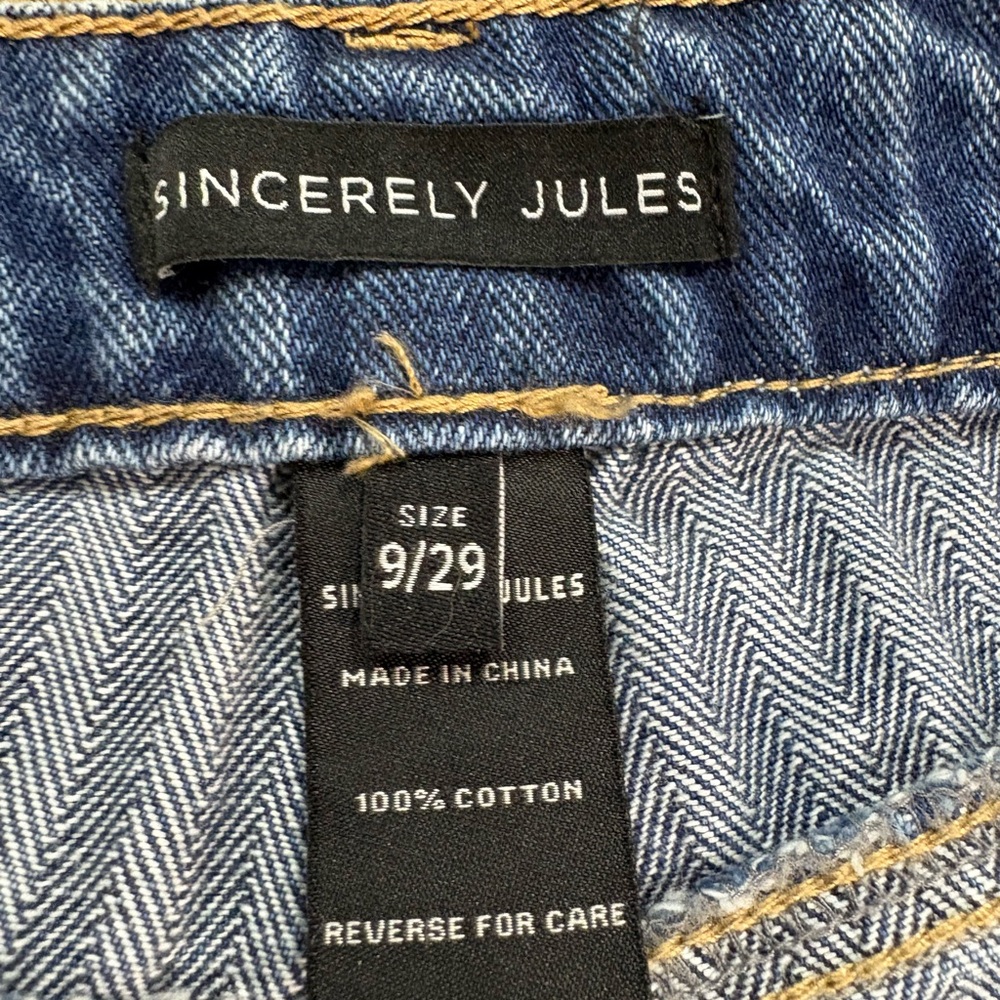 Sincerely Jules Women 9/29 Classic Blue Denim‎ Jeans - Picture 2 of 8